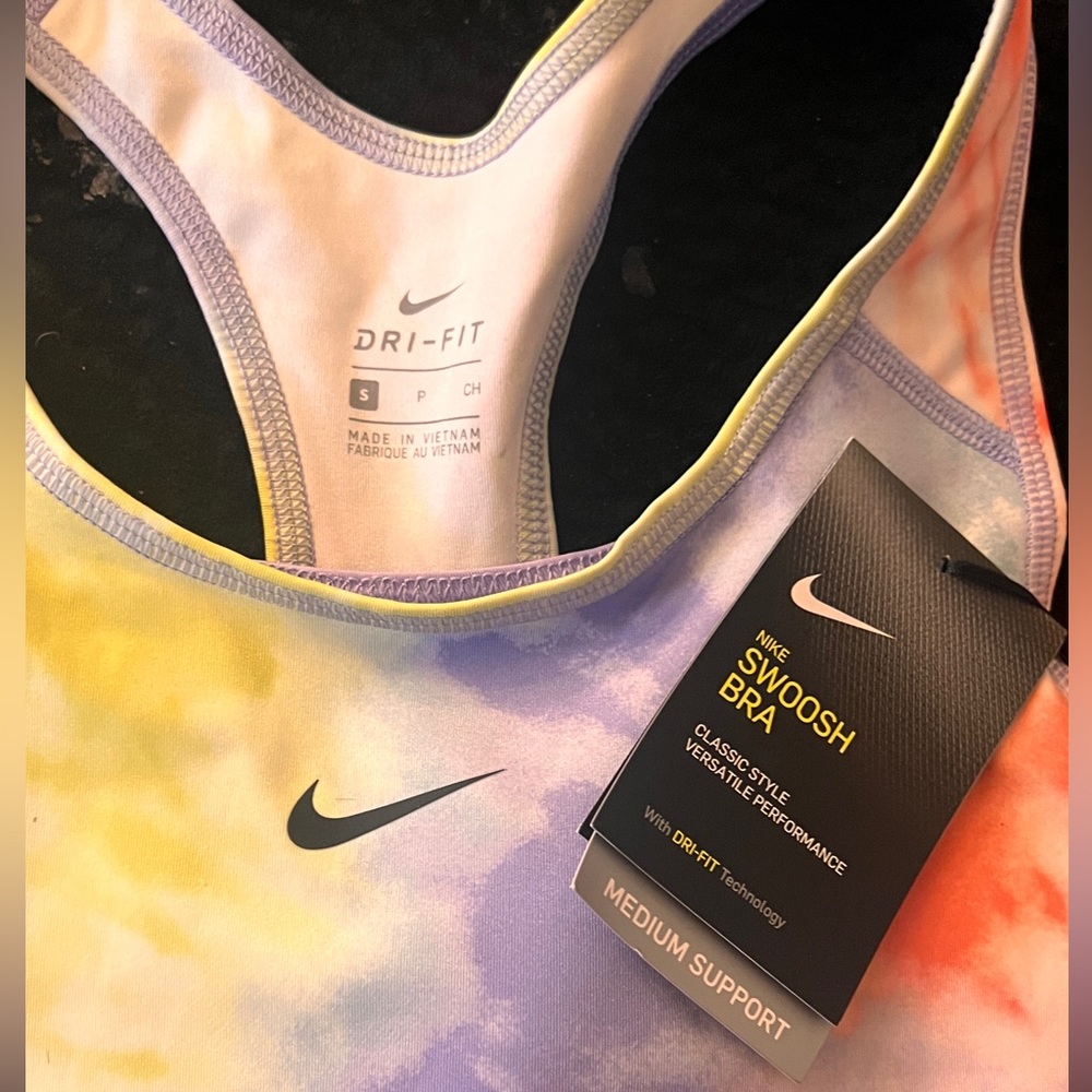 Nike “swoosh” sports bra